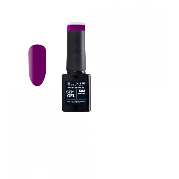 Elixir Make Up Semigel Color Coat Soak Off 583 Sangria 5ml