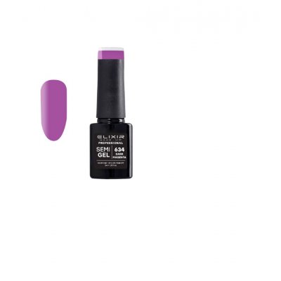 Elixir Make Up Semigel Color Coat Soak Off 634 Dark Magenta 5ml