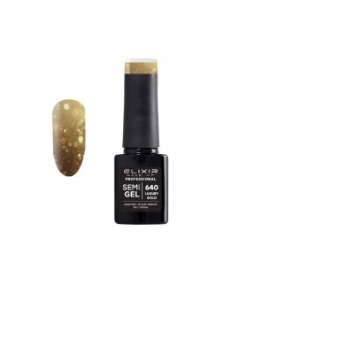 Elixir Make Up Semigel Color Coat Soak Off 640 Luxury Gold 5ml