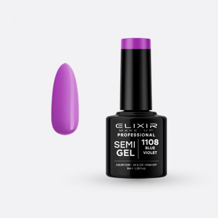 Elixir Make Up Semigel Flash 1108 Blue Violet 8ml