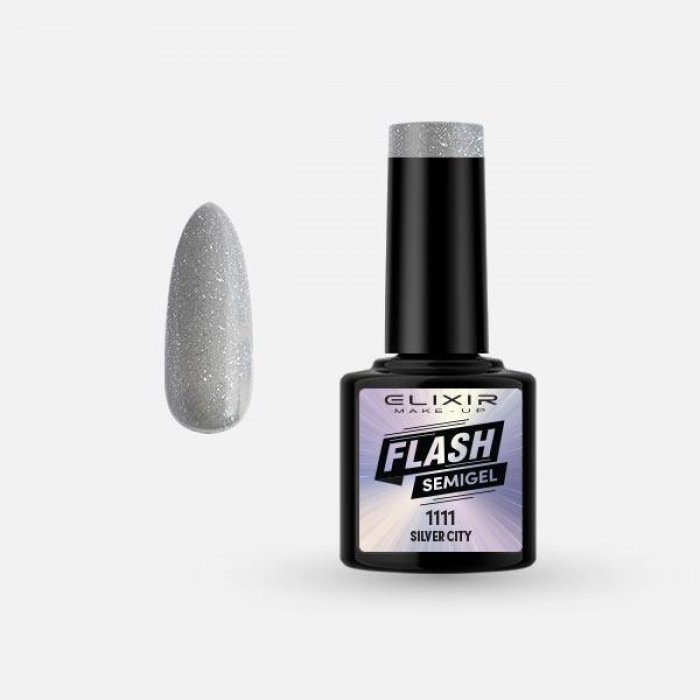 Elixir Make Up Semigel Flash 1111 Silver City 8ml