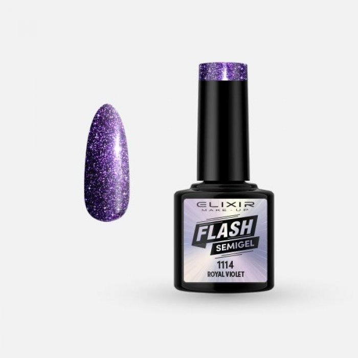 Elixir Make Up Semigel Flash 1114 Royal Violet 8ml