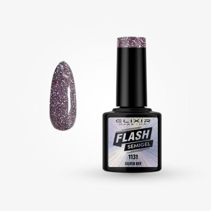 Elixir Make Up Semigel Flash 1131 Silver Ref 8ml