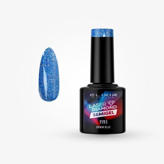 Elixir Make Up Semigel Laser Diamond 1193 Denim Blue 8ml