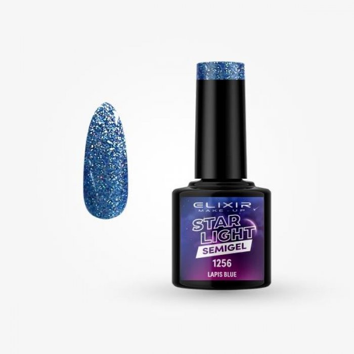 Elixir Make Up Semigel Star Light 1256 Lapis Blue 8ml