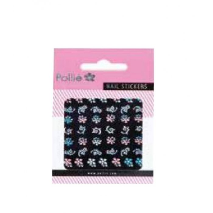 Eurostil Nail Stickers 3D Coloured Flower 04834