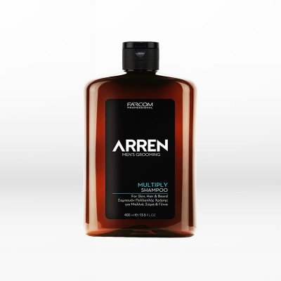 Farcom Professional Arren Men Grooming Multiply Shampoo (For Skin, Hair & Beard) 400ml