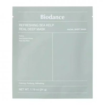 Biodance Refreshing Sea Kelp Real Deep Face Mask 34g