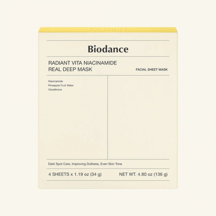 Biodance Radiant Vita-Niacinamide Real Deep Mask 34gr