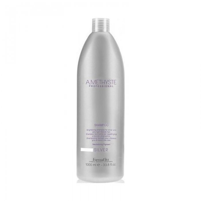 Shampoo with anti-yellow pigments Farmavita Amethyste Silver Shampoo 1lt