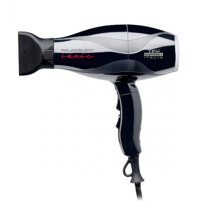 Gamma+ Relax Silent Ionic Nero 2100Watt - Professional Hair Dryer