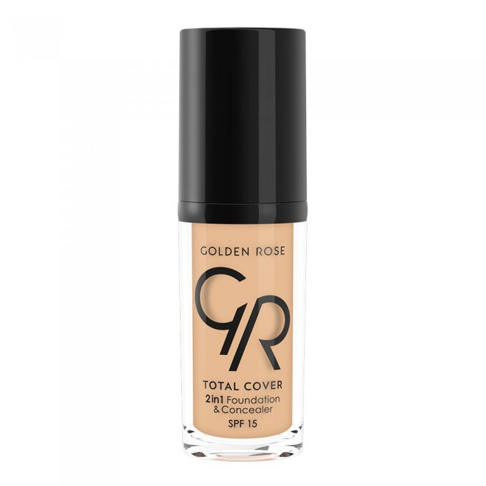 Golden Rose Total Cover 2 in 1 Foundation & Concealer 03 Almond