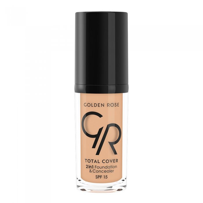 Golden Rose Total Cover 2 in 1 Foundation & Concealer 12 Light Beige