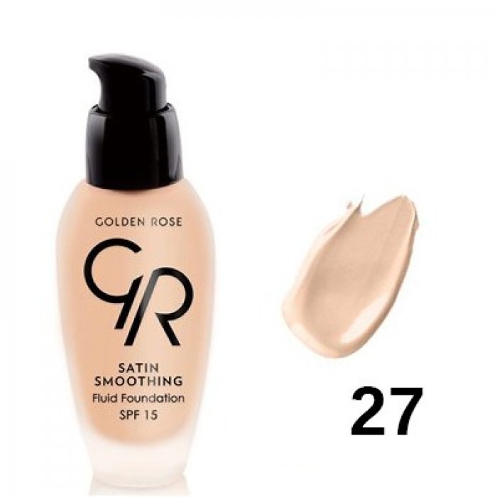 Golden Rose Make-Up Satin Smoothing Fluid Foundation No 27 34ml