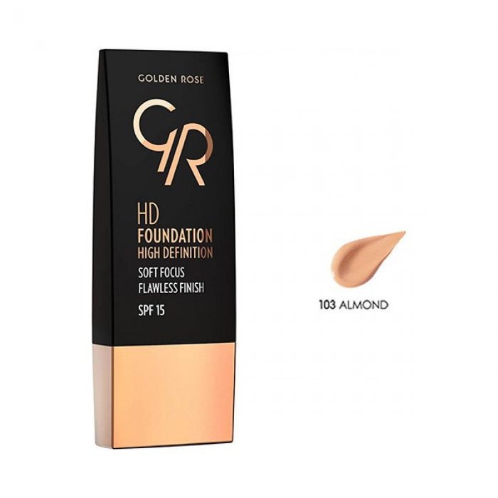 Golden Rose Foundation HD 103 - Almond 30ml