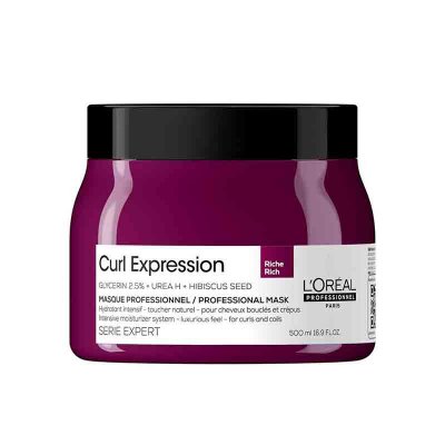 Hair μάσκα μαλλιών for Curly Hair L'Oreal Professionnel Serie Expert Curl Expression Intensive Moisturizer Rich μάσκα μαλλιών 500ml