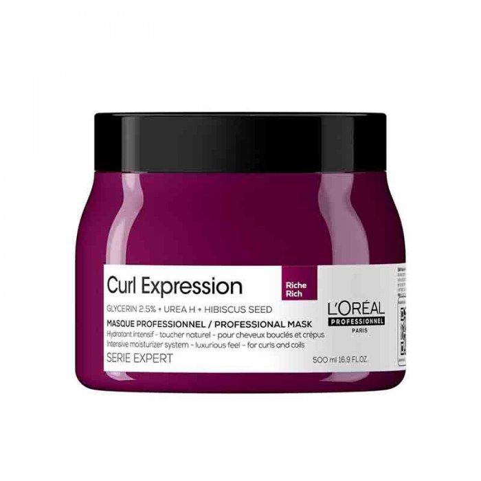 Hair Mask for Curly Hair LOreal Professionnel Serie Expert Curl Expression Intensive Moisturizer Rich Mask 500ml