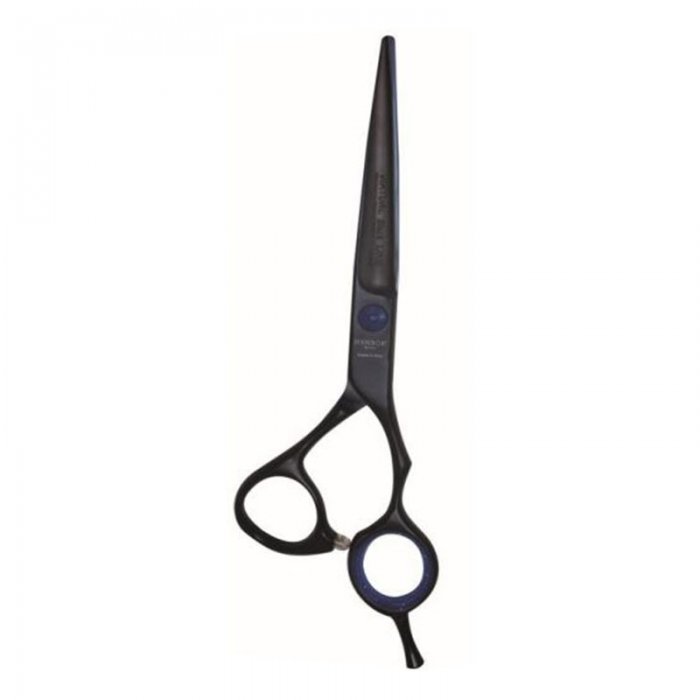 Hairdressing scissors Henbor Italy 6'' Virtual Line (837/6) Black/Blue