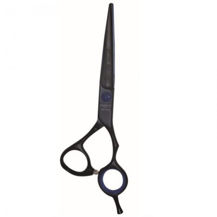 Hairdressing scissors Henbor Italy 6.5'' Virtual Line (837/6-1/2) Black/Blue