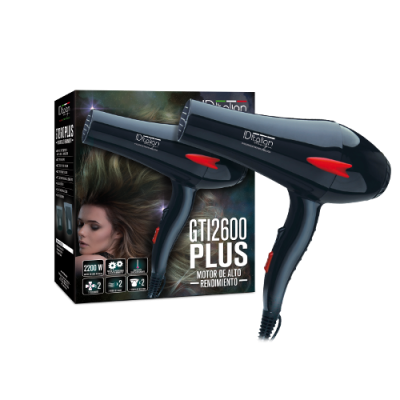 Hair Dryer ID Italian Design GTI 2600 Plus Black 2200W