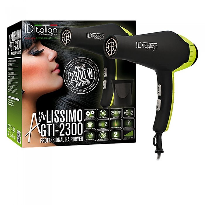 Hair Dryer ID Italian Design Airlissimo GTI 2300 Green