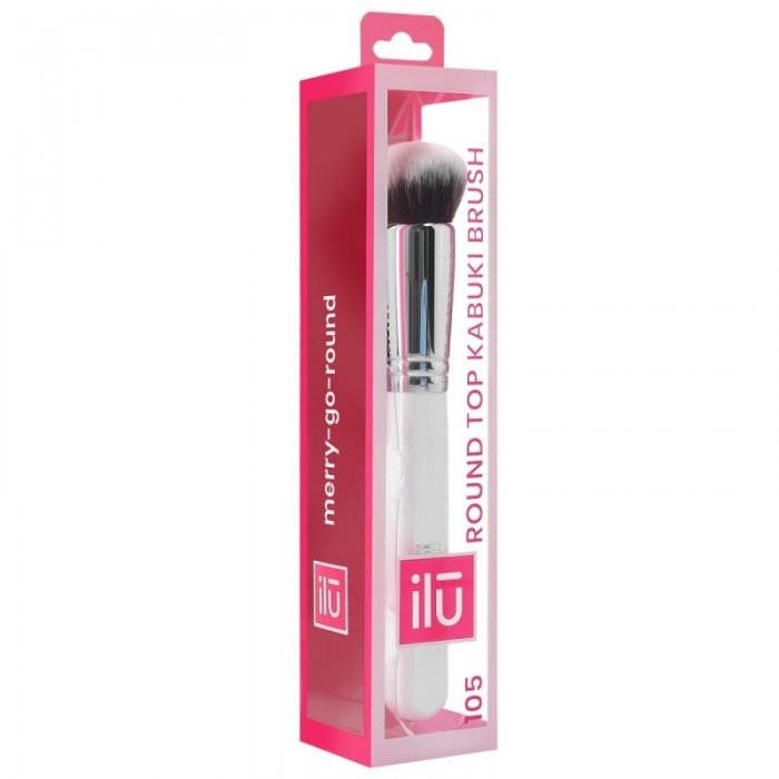 Makeup brush with round head 105 Round Kabuki Brush Ilu