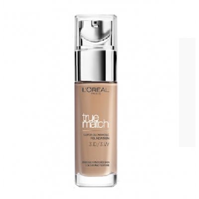 L'Oreal Paris Make up True Match Foundation 3D/3W Golden Beige 30ml