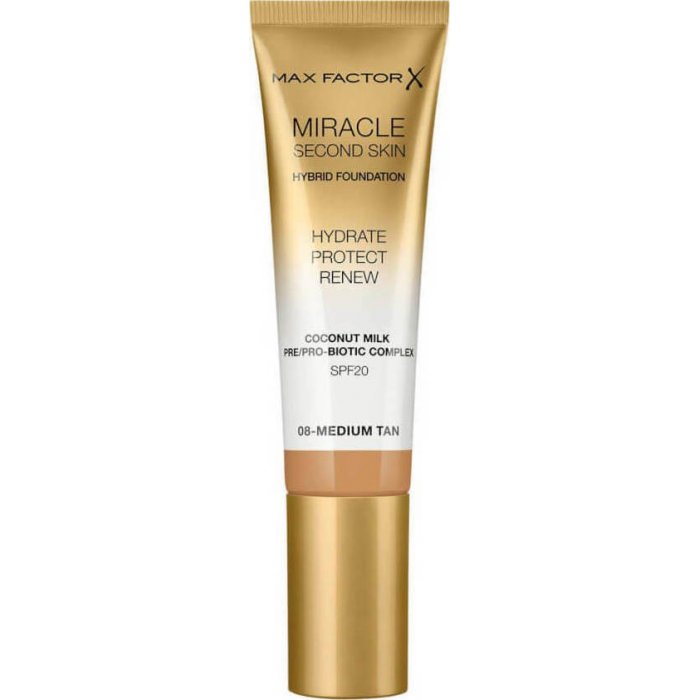 Max Factor  Make up Miracle Second Skin 08 Medium/Tan Spf20 30ml