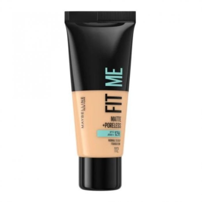 Maybelline New York   Make up Fit Me Matte & Poreless Foundation 112 Soft Beige 30ml