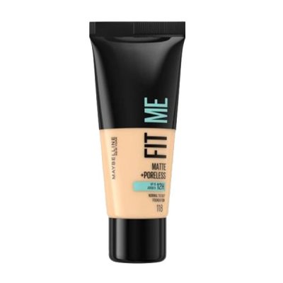 Maybelline New York  Make up Fit Me Matte & Poreless Foundation 118 Nude 30ml