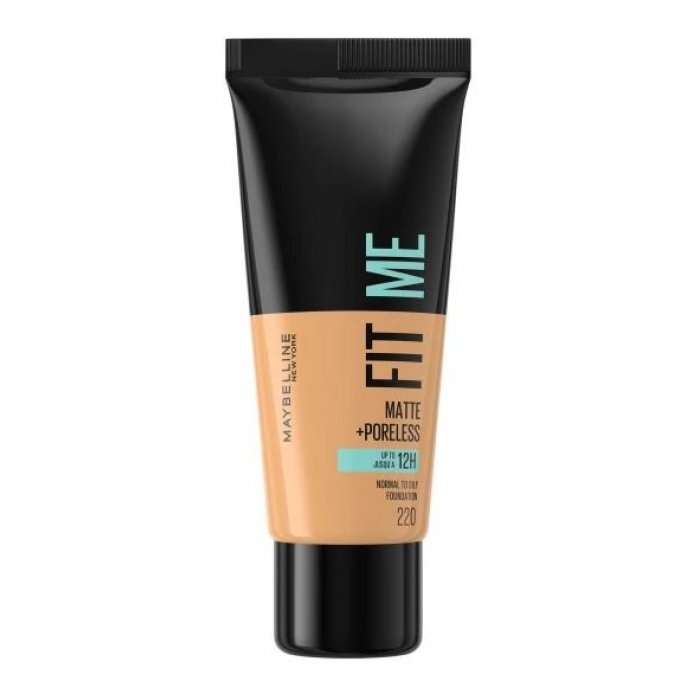 Maybelline New York   Make up Fit Me Matte & Poreless Foundation 220 Natural Beige 30ml