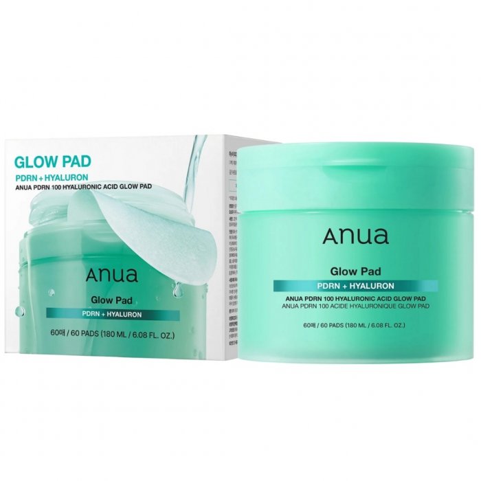 Anua Facial Pads PDRN 100 Hyaluronic Acid Glow Pad 60pcs