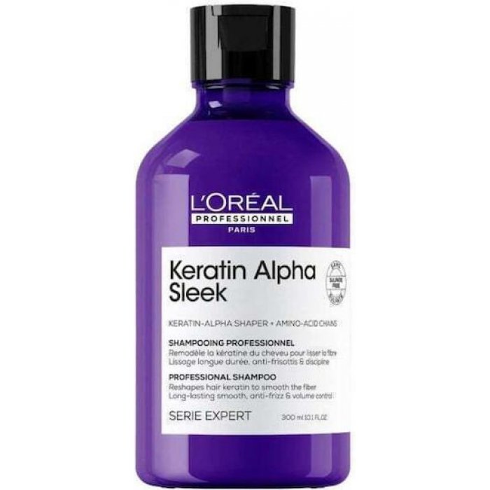L'Oréal Professionnel Keratin Alpha Sleek Shampoo 300ml