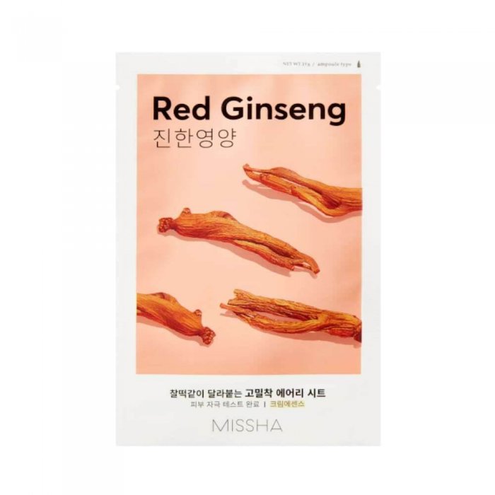 Missha Missha Airy Fit Sheet Mask Red Ginseng 19gr