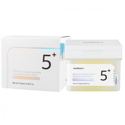 Numbuzin No.5 Vitamin-Niacinamide Concentrated Toner Pad 70 pads