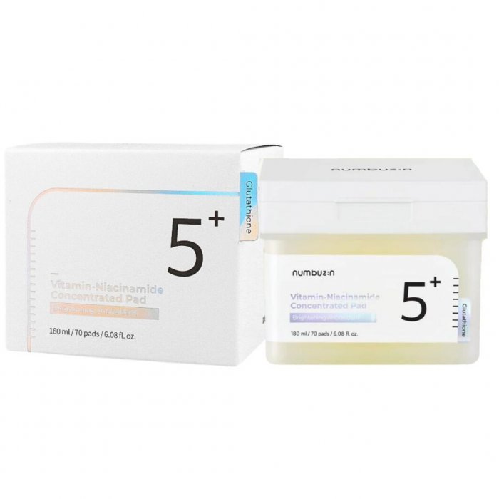 Numbuzin No.5 Vitamin-Niacinamide Concentrated Toner Pad 70 pads