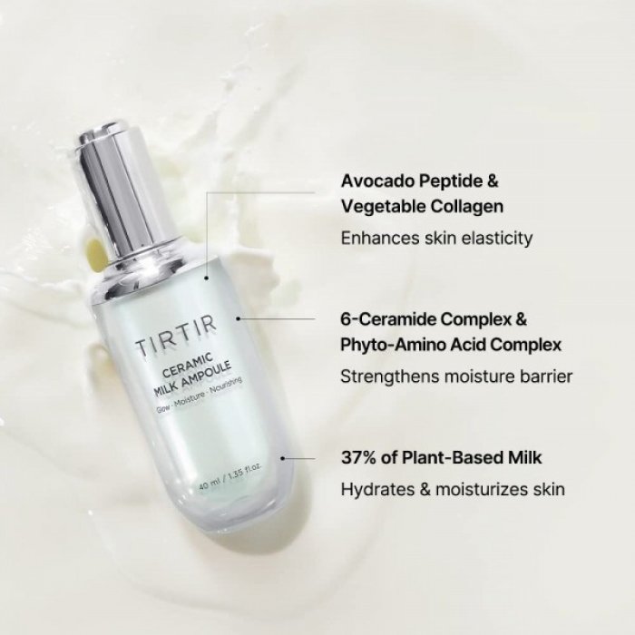 Tirtir Ceramic Milk Ampoule Moisturizing Facial Serum 40ml