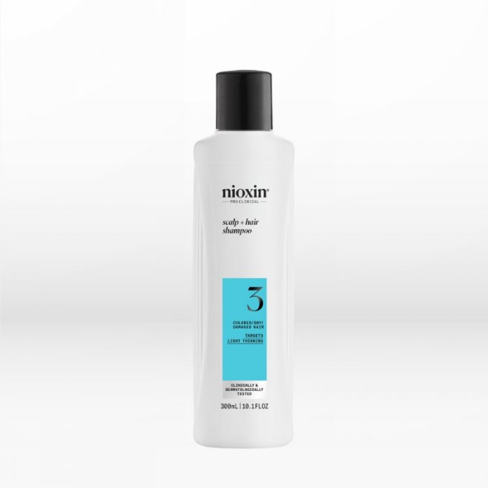 Nioxin System 3 Scalp & Hair Shampoo (Colored Dry and Damaged Hair with Light Thinning) 300ml