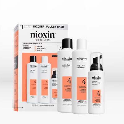 Nioxin System 4 Trial Kit Colored Hair with Progressed Thinning (Σαμπουάν 150ml, Γαλάκτωμα 150ml, Θεραπεία 40ml)