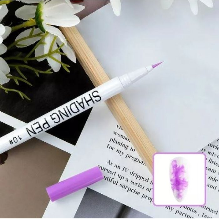 Nail Art Pen For Semi Permanent Manicure Purple