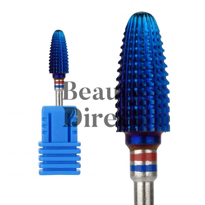 Blue Cone Carbide Burr (M) For Material Removal or Nail Forming