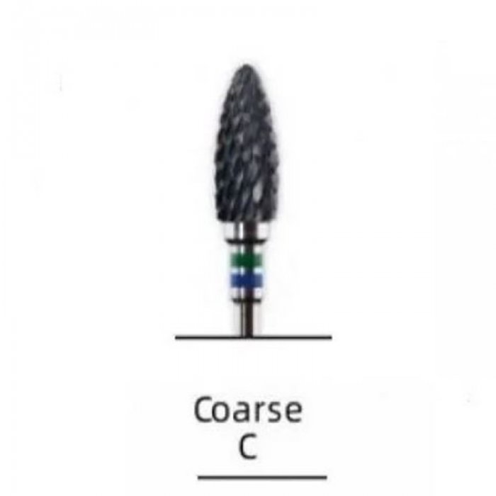 Crosscut (C) Bullet Shape Ceramic Burr For Hard Material Removal