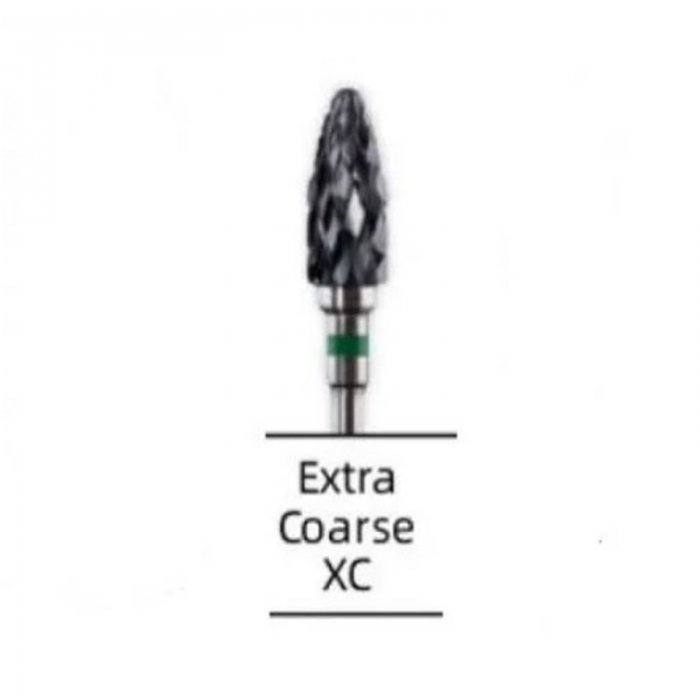 Crosscut (XC) Bullet Shape Ceramic Burr For Hard Material Removal