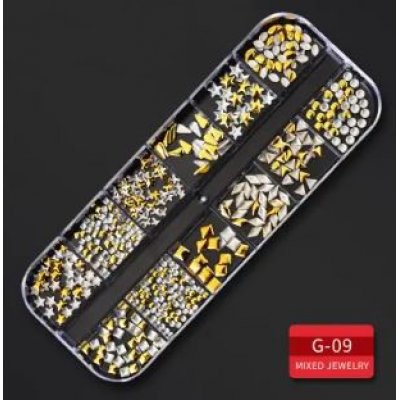 Decorative Metallic Nails 3D Nail Art G-09