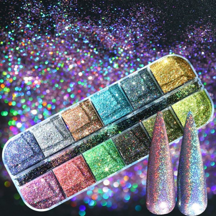 Glitter Powder Palette 12 Shades