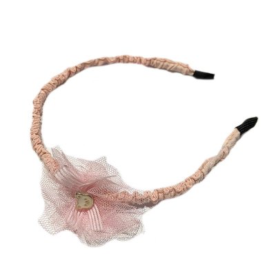 Children's Hair Clip with Light Pink Bow