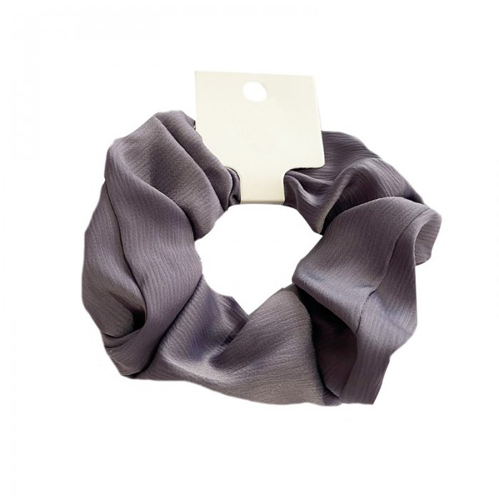 Purple Satin Scrunchie