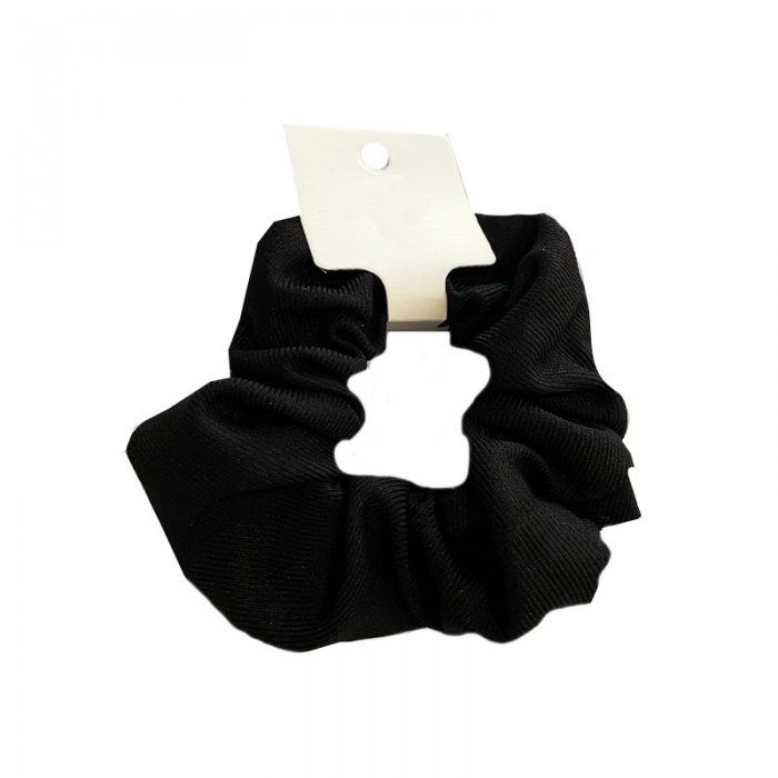 Scrunchie Black Cotton