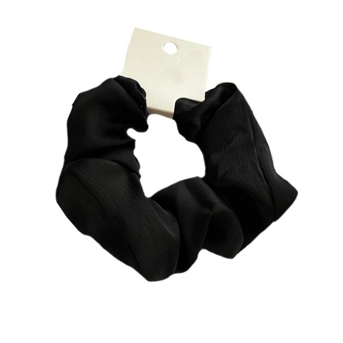 Scrunchie Black Satin