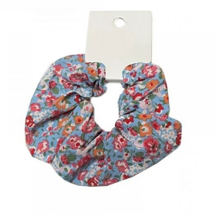 Scrunchie Blue Floral